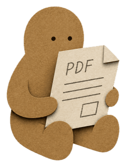 The Pocket PDF paper-craft character