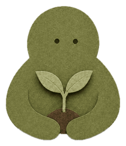 The Tend paper-craft character